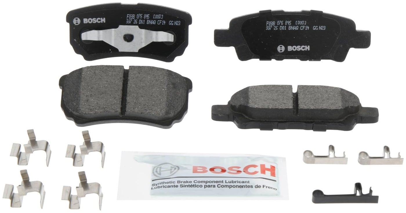 BOSCH BC1037 QuietCast Premium Ceramic Disc Brake Pad Set Compatible with Select Chrysler 200 Cirrus Sebring Dodge Avenger Caliber Jeep Compass Patriot Mitsubishi Lancer Outlander REAR
